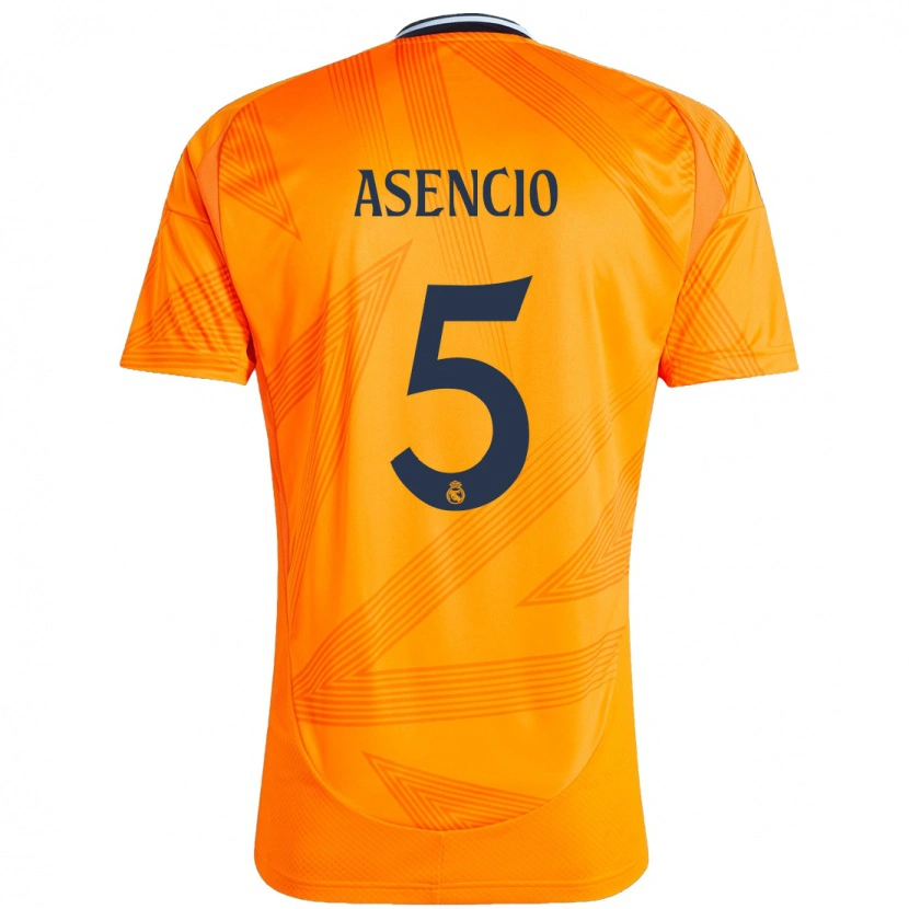 Danxen Kid Raúl Asencio #5 Orange Away Jersey 2024/25 T-Shirt