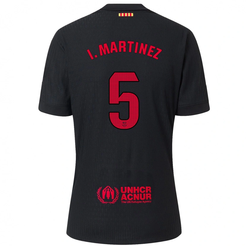 Danxen Kid Iñigo Martínez #5 Black Red Away Jersey 2024/25 T-Shirt