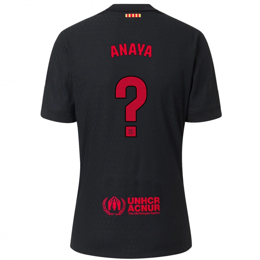 Danxen Kid Joan Anaya #0 Black Red Away Jersey 2024/25 T-Shirt