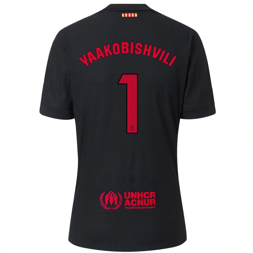 Danxen Kid Áron Yaakobishvili #1 Black Red Away Jersey 2024/25 T-Shirt