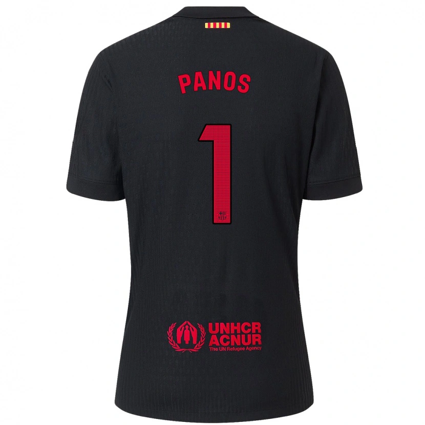 Danxen Kid Sandra Panos #1 Black Red Away Jersey 2024/25 T-Shirt