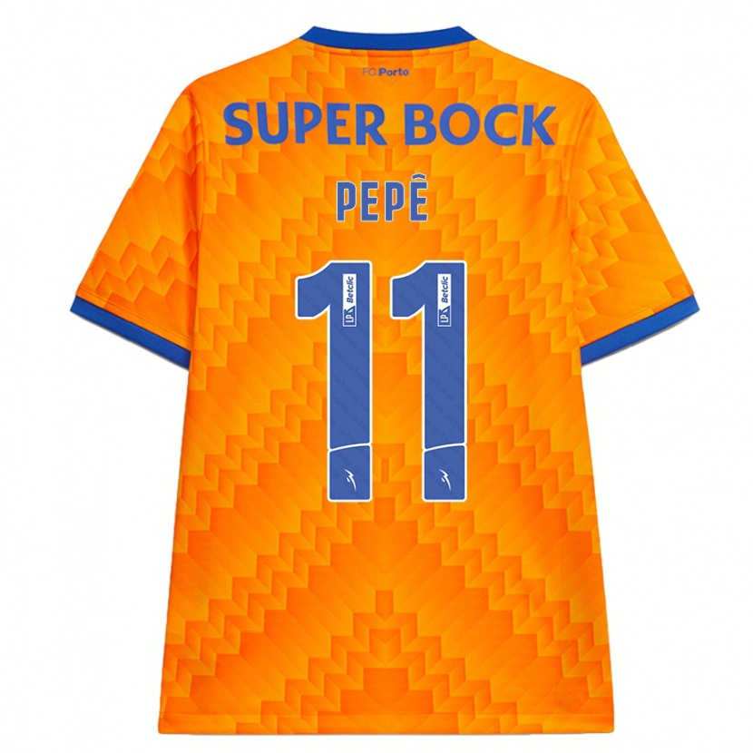 Danxen Kid Pepê #11 Orange Away Jersey 2024/25 T-Shirt