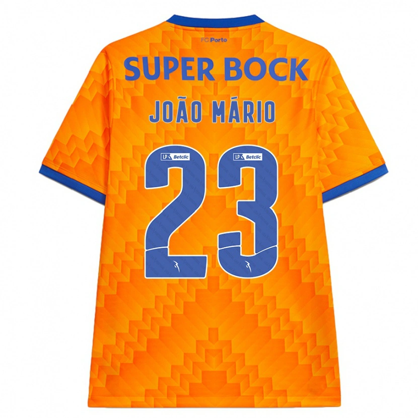 Danxen Kid João Mário #23 Orange Away Jersey 2024/25 T-Shirt