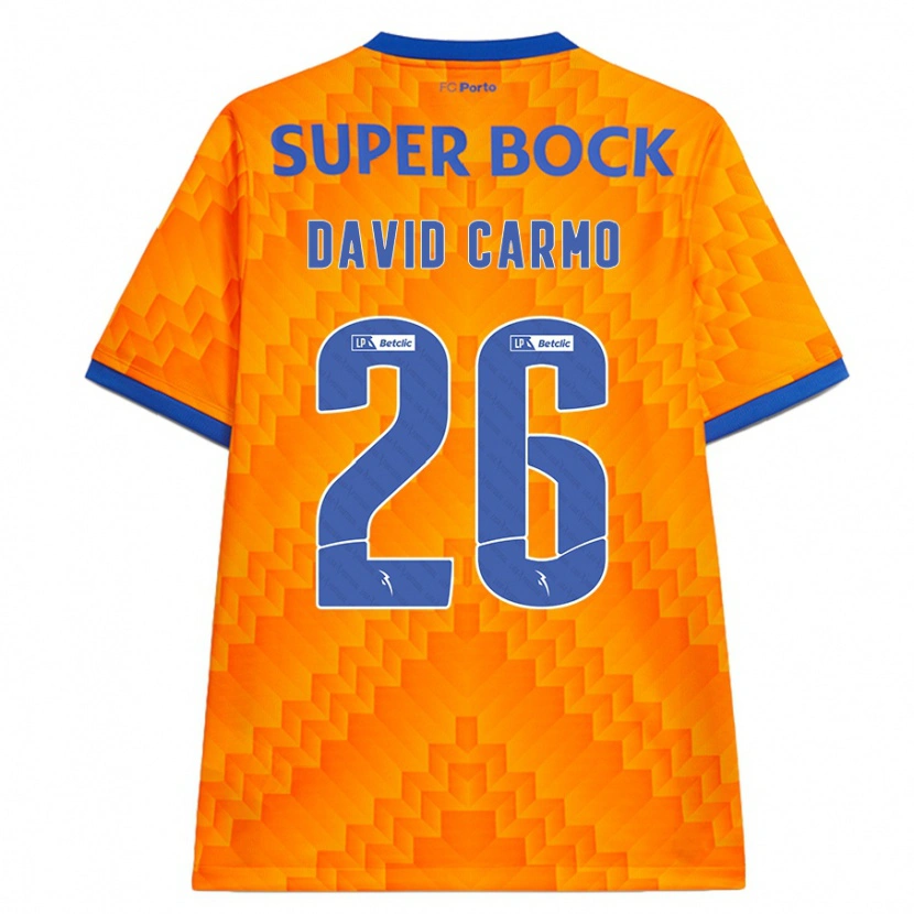 Danxen Kid David Carmo #26 Orange Away Jersey 2024/25 T-Shirt