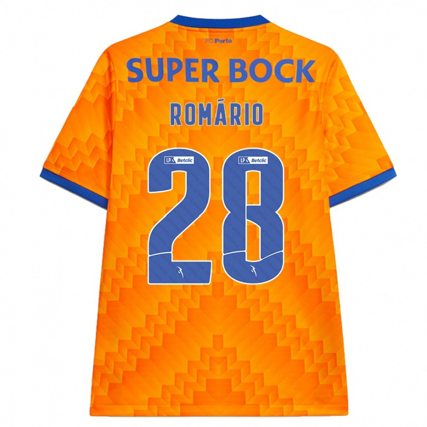 Danxen Kid Romário Baró #28 Orange Away Jersey 2024/25 T-Shirt