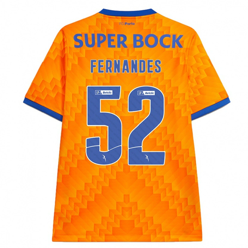 Danxen Kid Martim Fernandes #52 Orange Away Jersey 2024/25 T-Shirt