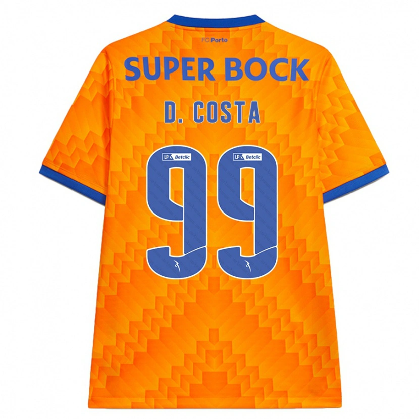 Danxen Kid Diogo Costa #99 Orange Away Jersey 2024/25 T-Shirt