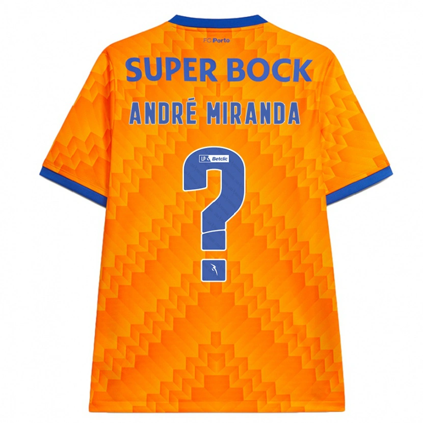 Danxen Kid André Miranda #0 Orange Away Jersey 2024/25 T-Shirt