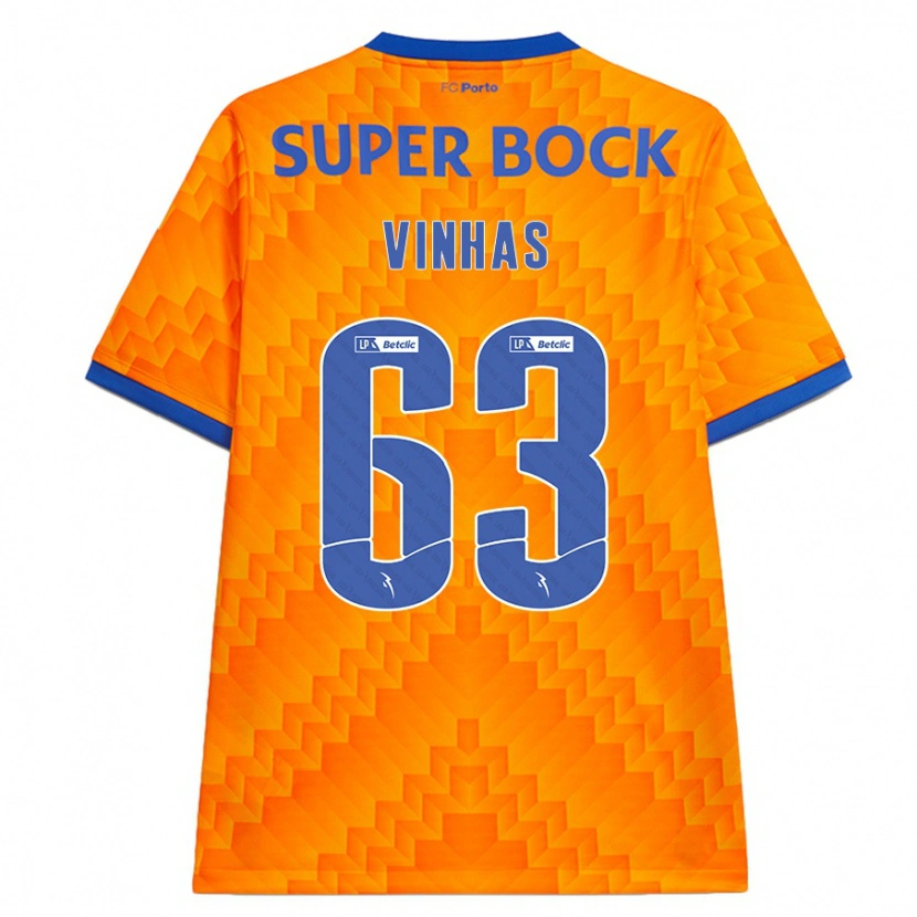 Danxen Kid David Vinhas #63 Orange Away Jersey 2024/25 T-Shirt