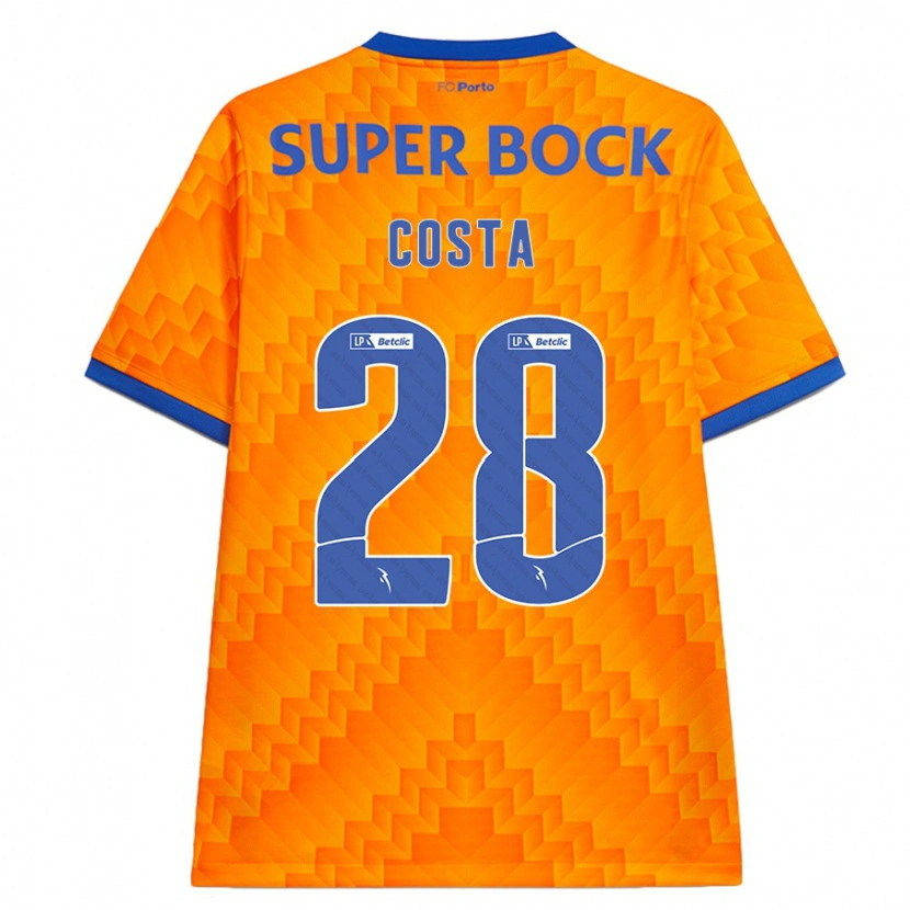 Danxen Kid Bruno Costa #28 Orange Away Jersey 2024/25 T-Shirt