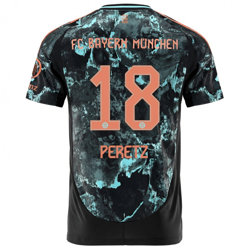 Danxen Kid Daniel Peretz #18 Black Away Jersey 2024/25 T-Shirt