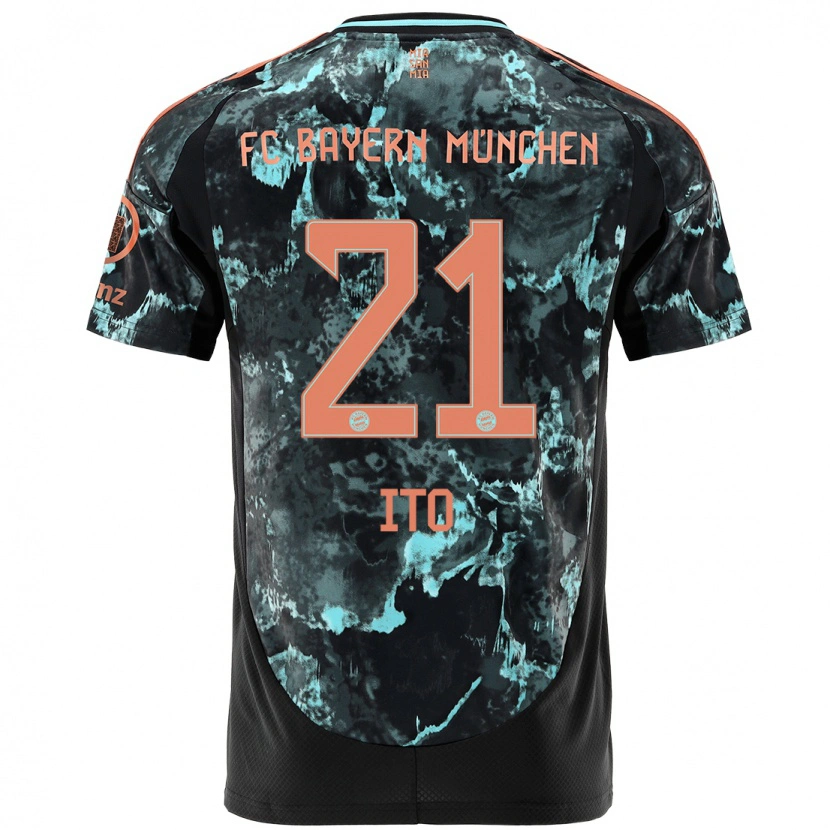 Danxen Kid Hiroki Ito #21 Black Away Jersey 2024/25 T-Shirt