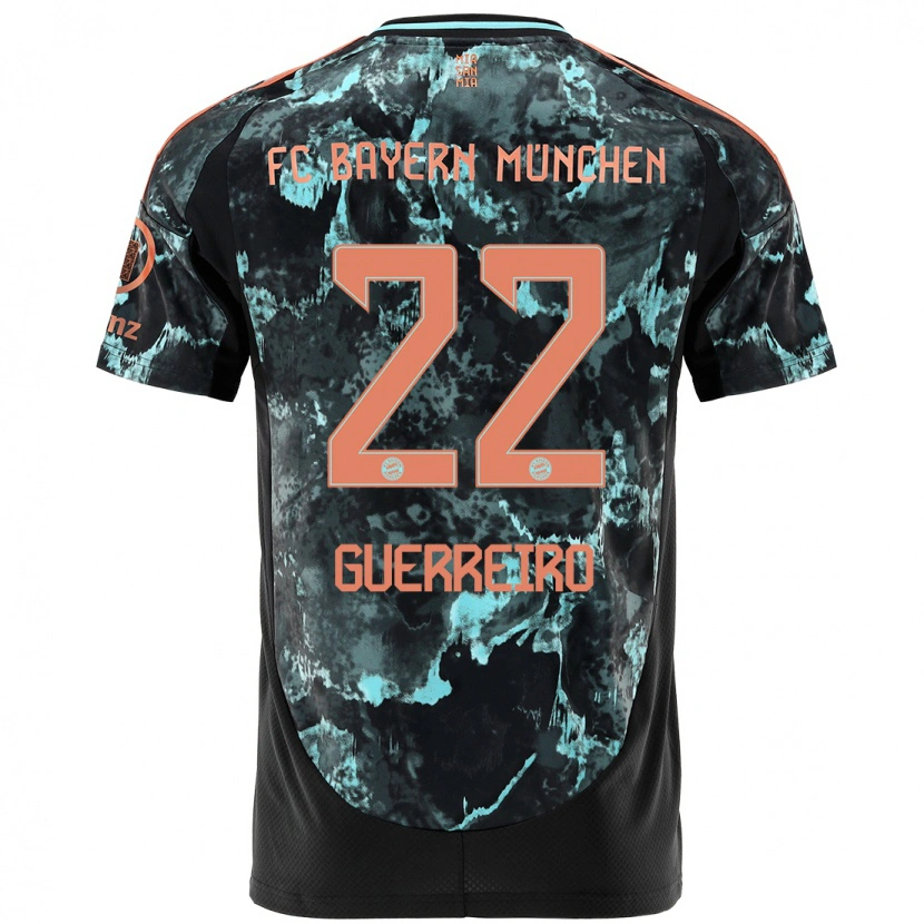 Danxen Kid Raphaël Guerreiro #22 Black Away Jersey 2024/25 T-Shirt