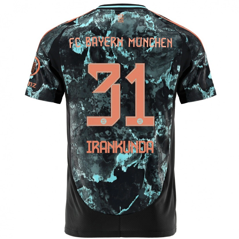 Danxen Kid Nestory Irankunda #31 Black Away Jersey 2024/25 T-Shirt