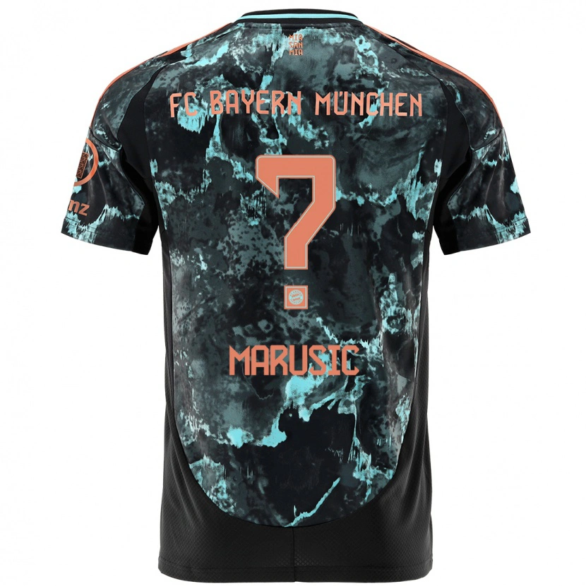 Danxen Kid Gabriel Marusic #0 Black Away Jersey 2024/25 T-Shirt