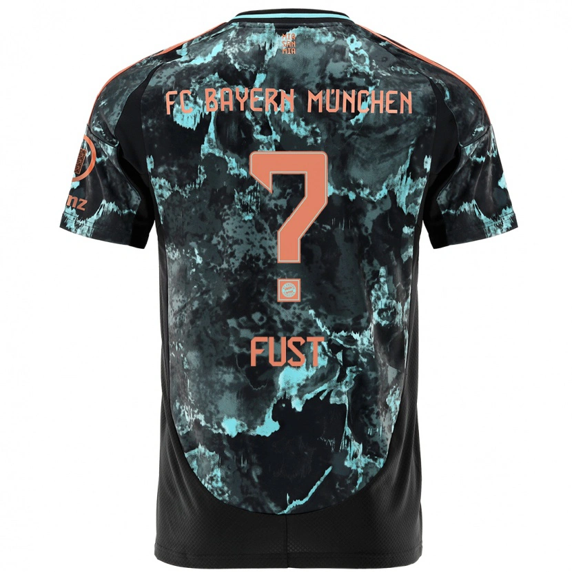 Danxen Kid Leon Fust #0 Black Away Jersey 2024/25 T-Shirt