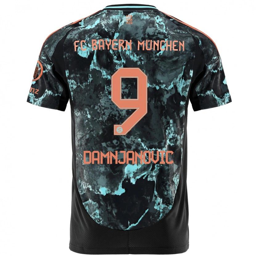 Danxen Kid Jovana Damnjanović #9 Black Away Jersey 2024/25 T-Shirt