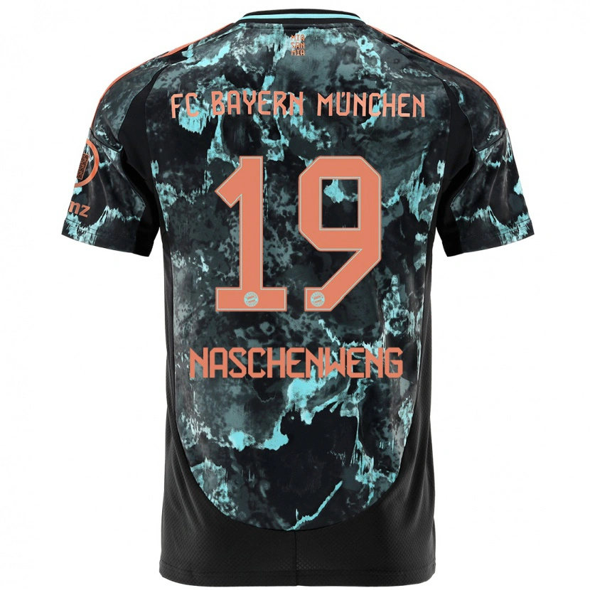 Danxen Kid Katharina Naschenweng #19 Black Away Jersey 2024/25 T-Shirt