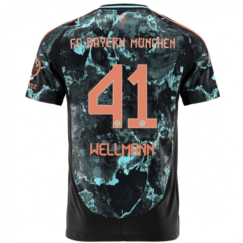 Danxen Kid Anna Wellmann #41 Black Away Jersey 2024/25 T-Shirt