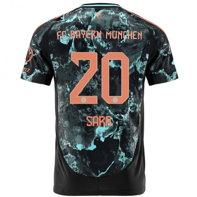 Danxen Kid Bouna Sarr #20 Black Away Jersey 2024/25 T-Shirt