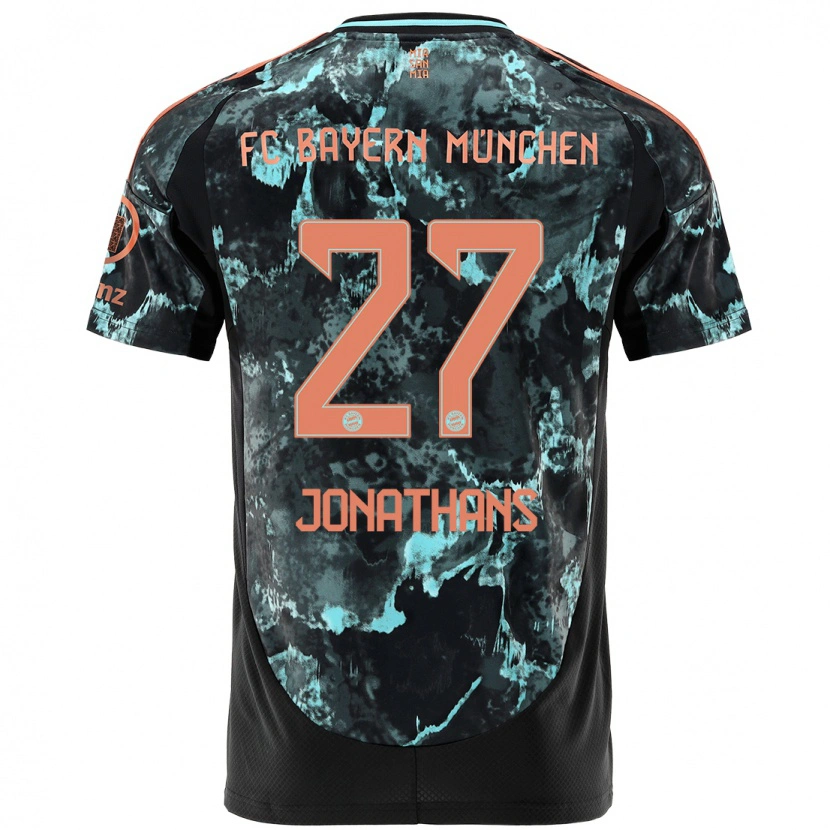 Danxen Kid David Jonathans #27 Black Away Jersey 2024/25 T-Shirt