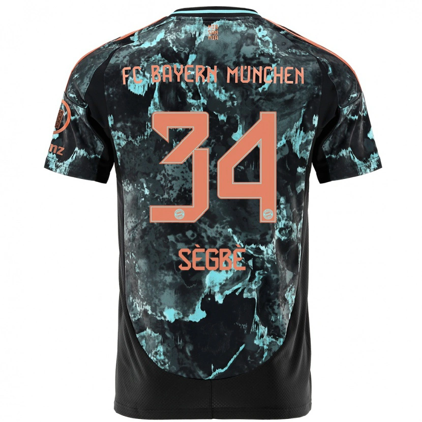 Danxen Kid Désiré Sègbè #34 Black Away Jersey 2024/25 T-Shirt