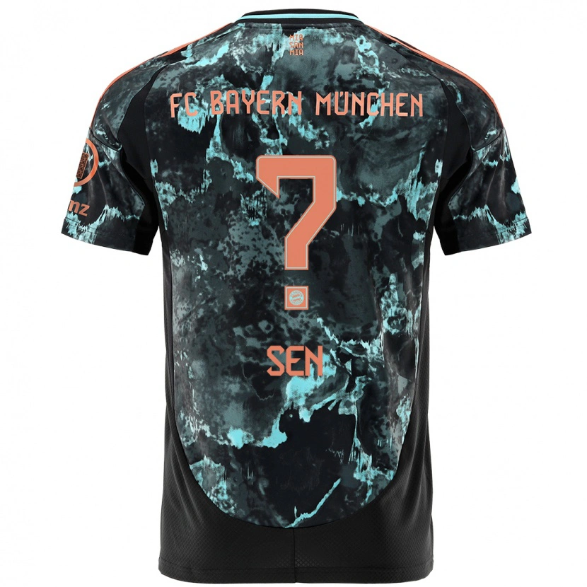 Danxen Kid Salih Sen #0 Black Away Jersey 2024/25 T-Shirt