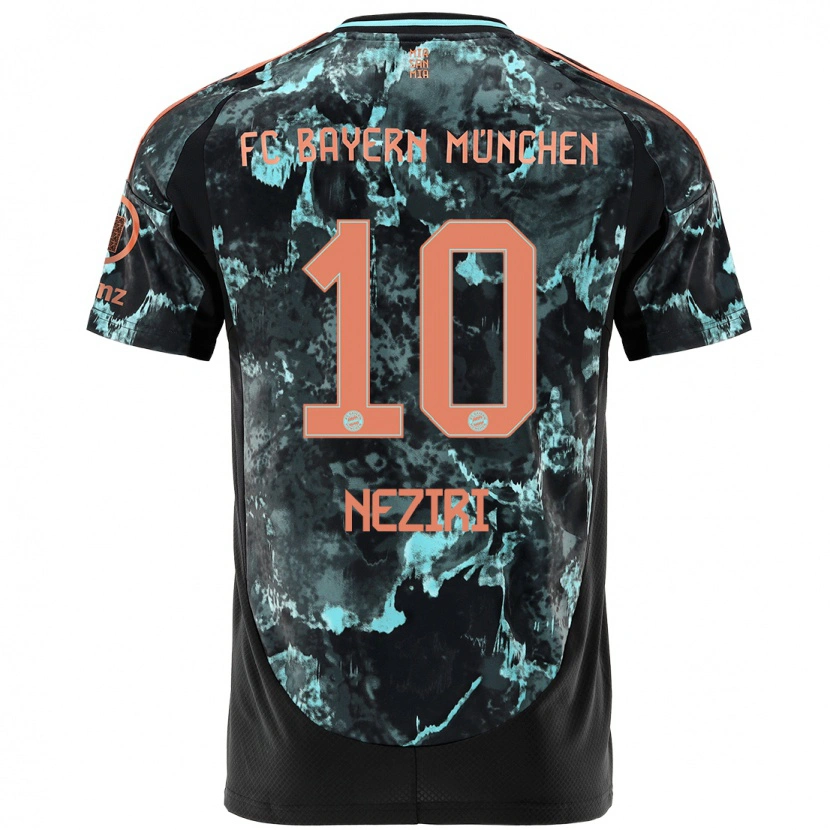 Danxen Kid Behar Neziri #10 Black Away Jersey 2024/25 T-Shirt