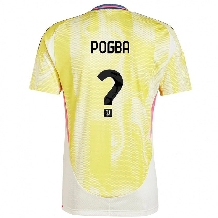 Danxen Kid Paul Pogba #0 Solar Yellow Away Jersey 2024/25 T-Shirt