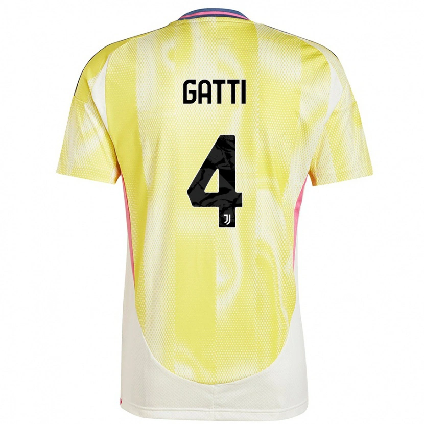 Danxen Kid Federico Gatti #4 Solar Yellow Away Jersey 2024/25 T-Shirt