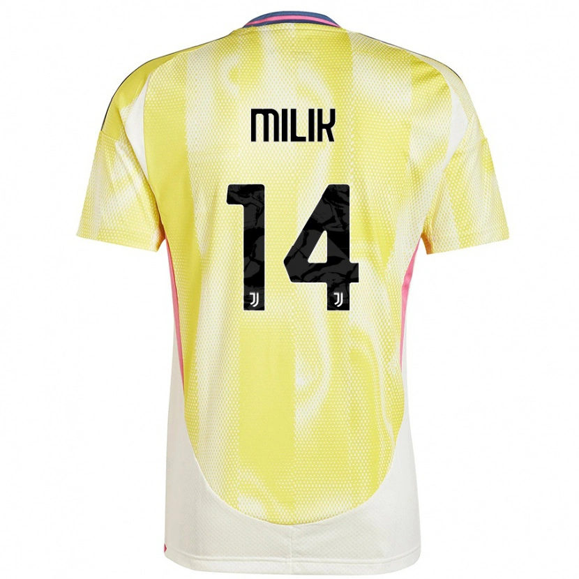 Danxen Kid Arkadiusz Milik #14 Solar Yellow Away Jersey 2024/25 T-Shirt