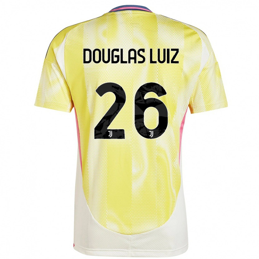 Danxen Kid Douglas Luiz #26 Solar Yellow Away Jersey 2024/25 T-Shirt