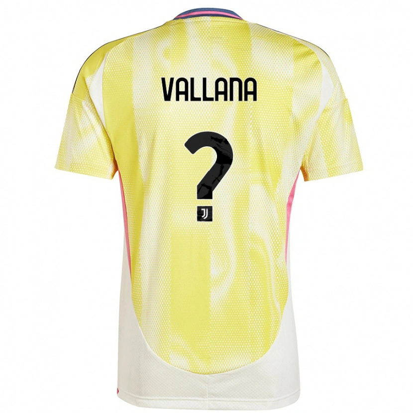 Danxen Kid Edoardo Vallana #0 Solar Yellow Away Jersey 2024/25 T-Shirt