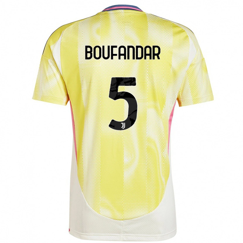 Danxen Kid Adam Boufandar #5 Solar Yellow Away Jersey 2024/25 T-Shirt