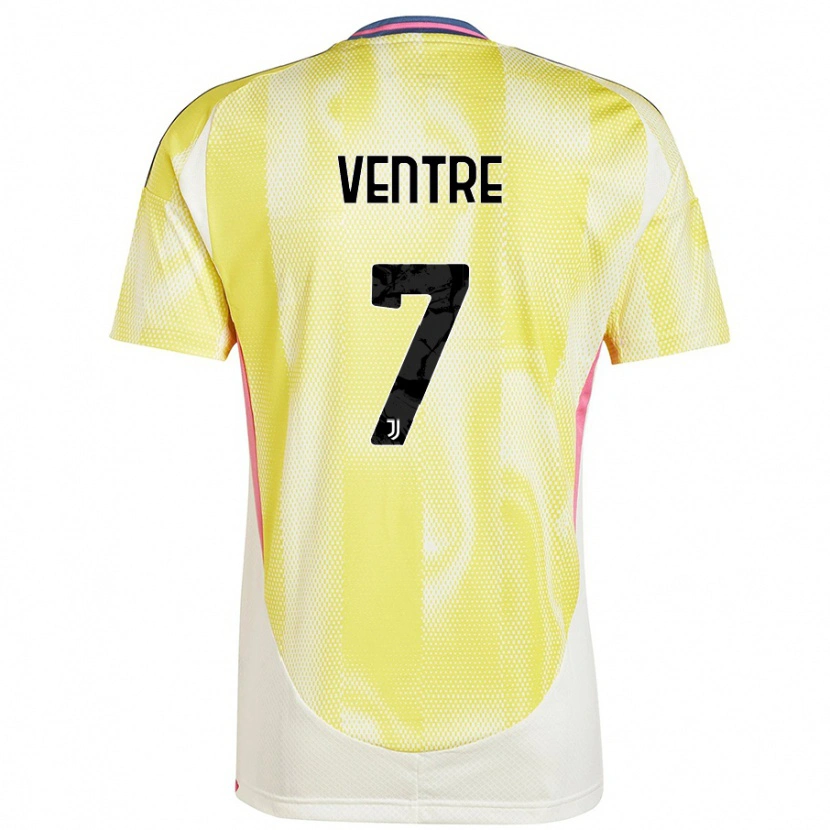 Danxen Kid Alessandro Ventre #7 Solar Yellow Away Jersey 2024/25 T-Shirt