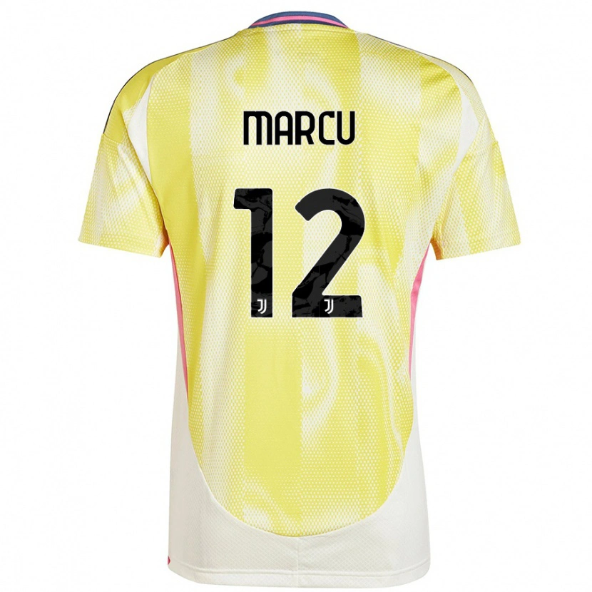 Danxen Kid Alessio Marcu #12 Solar Yellow Away Jersey 2024/25 T-Shirt