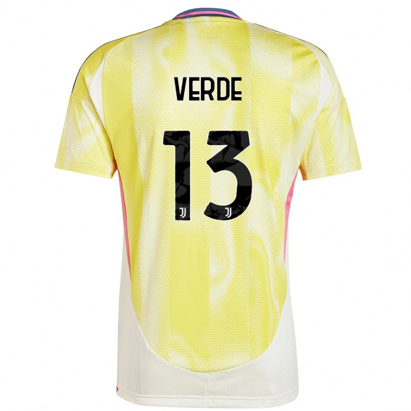 Danxen Kid Francesco Verde #13 Solar Yellow Away Jersey 2024/25 T-Shirt