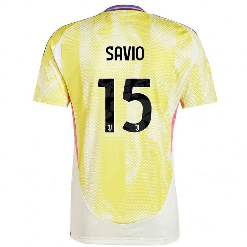 Danxen Kid Federico Savio #15 Solar Yellow Away Jersey 2024/25 T-Shirt