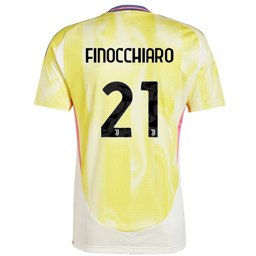 Danxen Kid Gabriele Finocchiaro #21 Solar Yellow Away Jersey 2024/25 T-Shirt