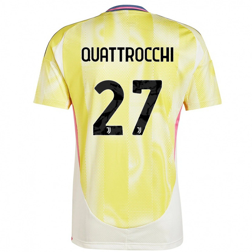 Danxen Kid Juan Ignacio Quattrocchi #27 Solar Yellow Away Jersey 2024/25 T-Shirt