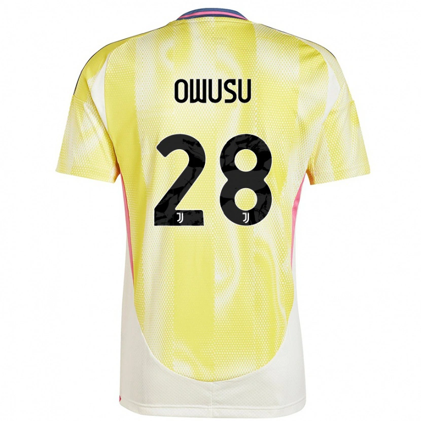 Danxen Kid Augusto Owusu #28 Solar Yellow Away Jersey 2024/25 T-Shirt