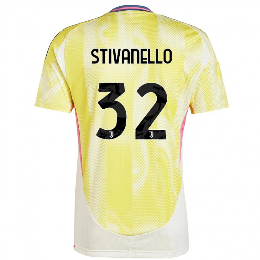 Danxen Kid Riccardo Stivanello #32 Solar Yellow Away Jersey 2024/25 T-Shirt