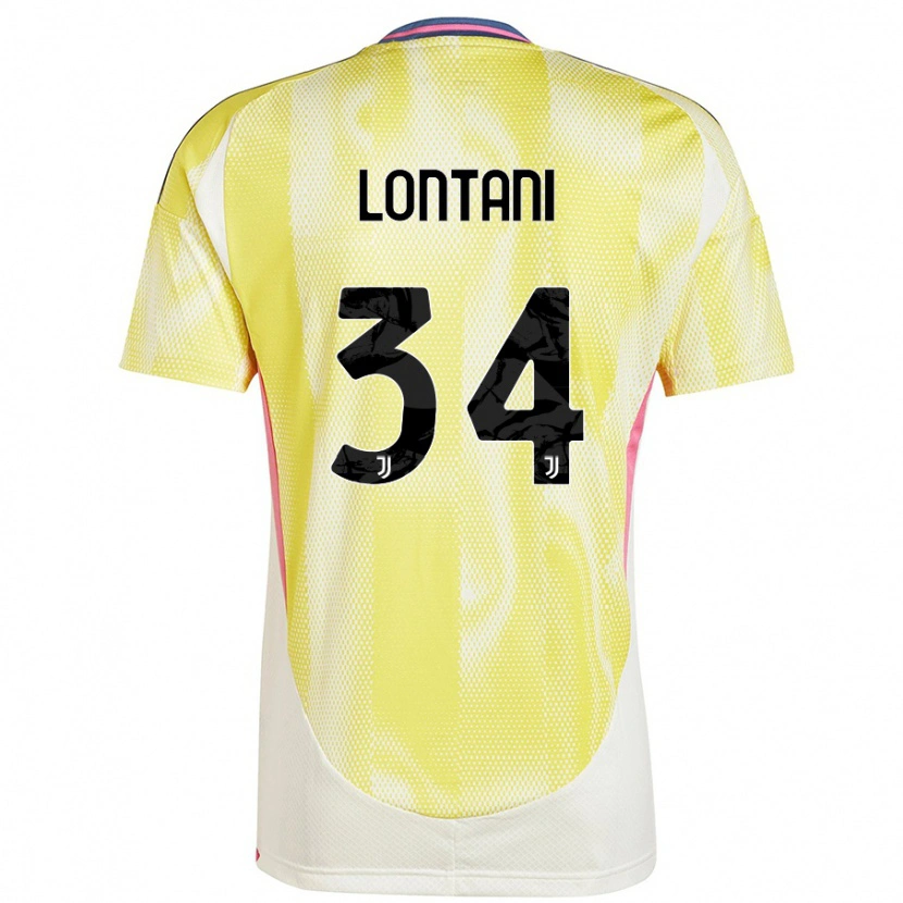 Danxen Kid Matteo Lontani #34 Solar Yellow Away Jersey 2024/25 T-Shirt