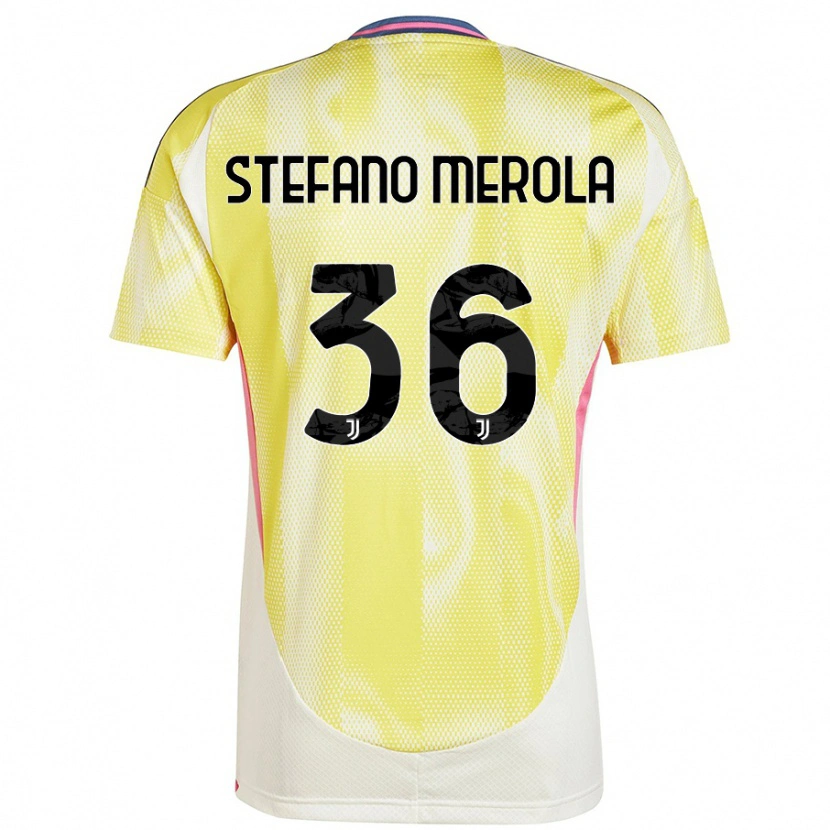 Danxen Kid Antonio Stefano Merola #36 Solar Yellow Away Jersey 2024/25 T-Shirt