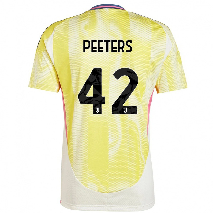 Danxen Kid Daouda Peeters #42 Solar Yellow Away Jersey 2024/25 T-Shirt