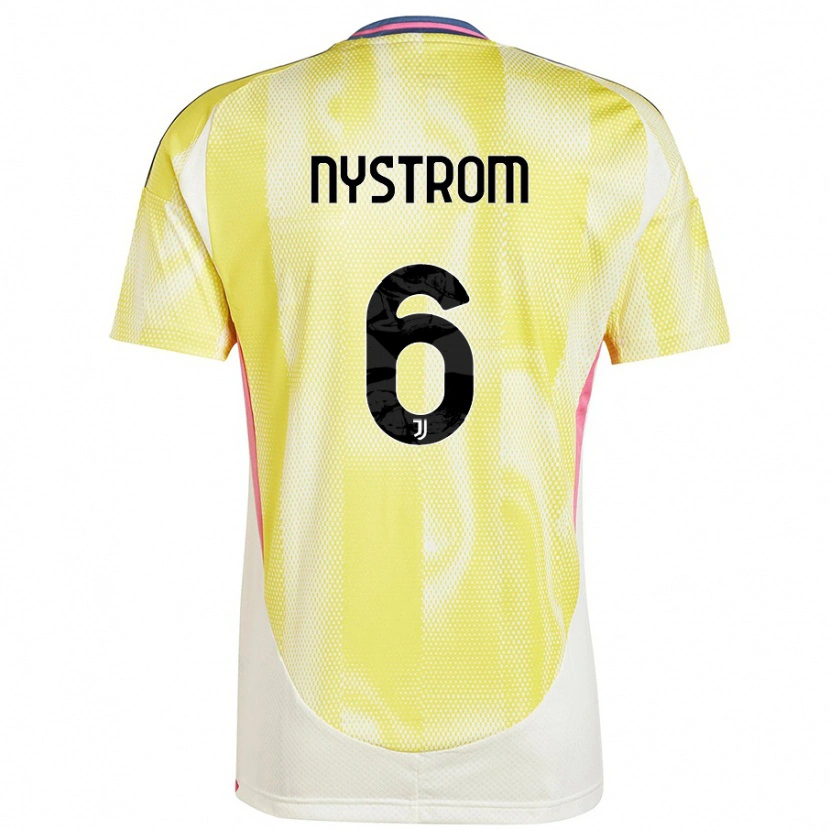 Danxen Kid Paulina Nyström #6 Solar Yellow Away Jersey 2024/25 T-Shirt