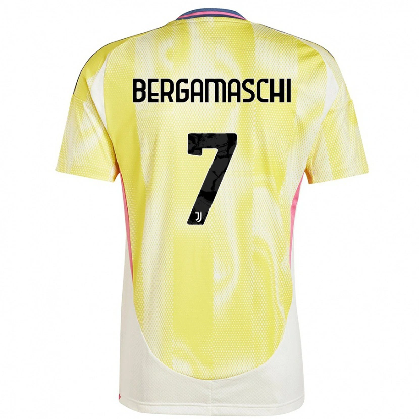 Danxen Kid Valentina Bergamaschi #7 Solar Yellow Away Jersey 2024/25 T-Shirt