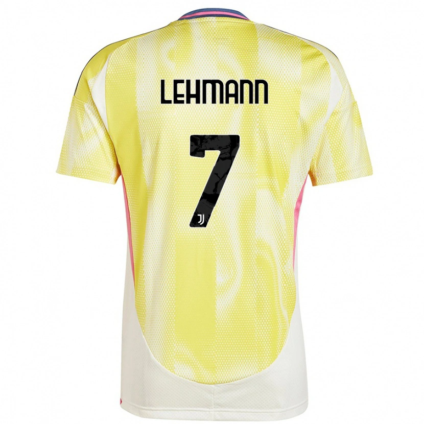 Danxen Kid Alisha Lehmann #7 Solar Yellow Away Jersey 2024/25 T-Shirt