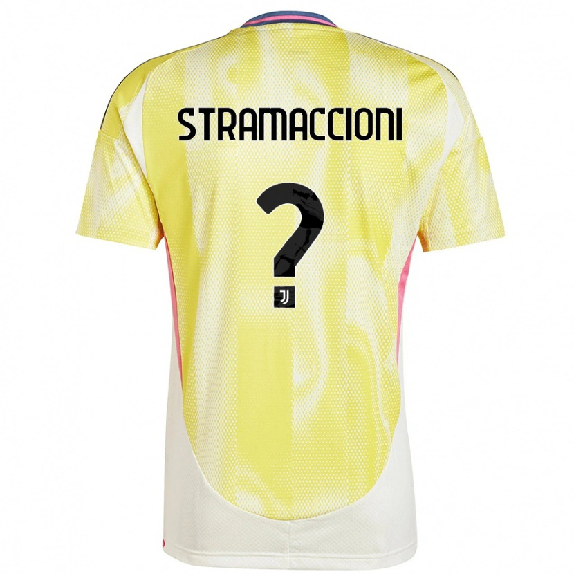 Danxen Kid Diego Stramaccioni #0 Solar Yellow Away Jersey 2024/25 T-Shirt