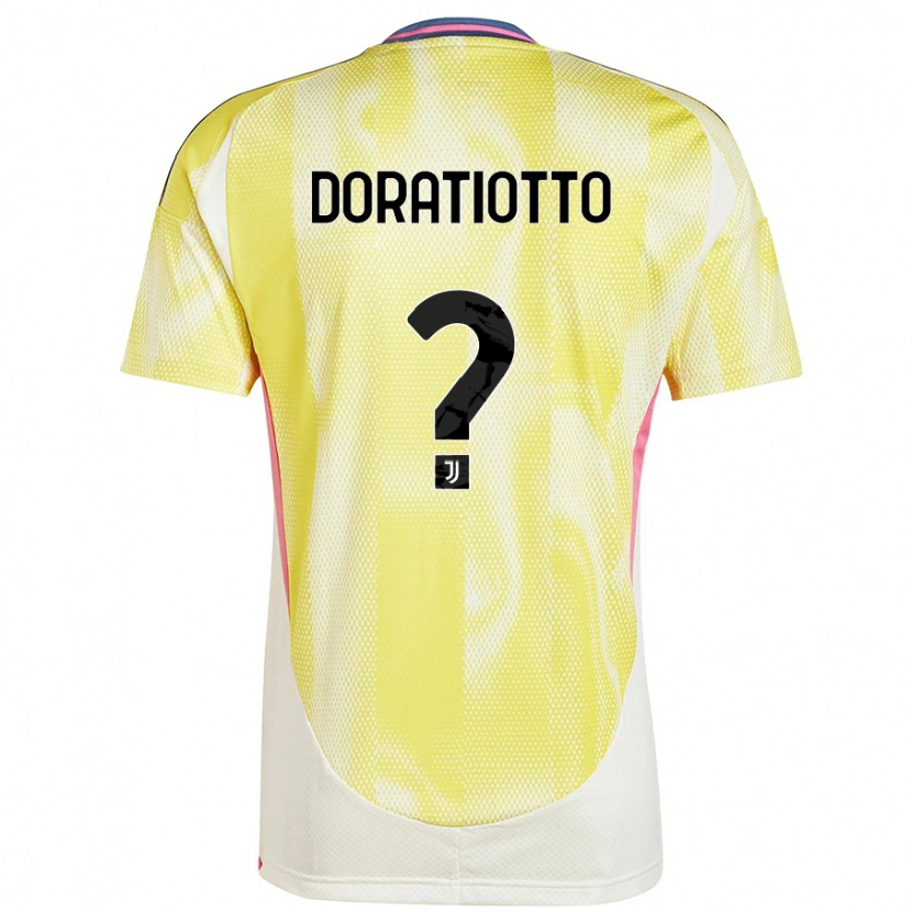 Danxen Kid Giulio Doratiotto #0 Solar Yellow Away Jersey 2024/25 T-Shirt